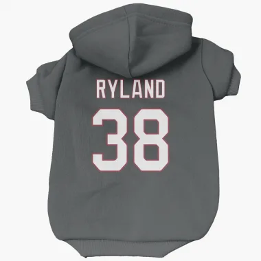 Black Arizona Cardinals Chad Ryland   Dog & Cat Pet Hoodie