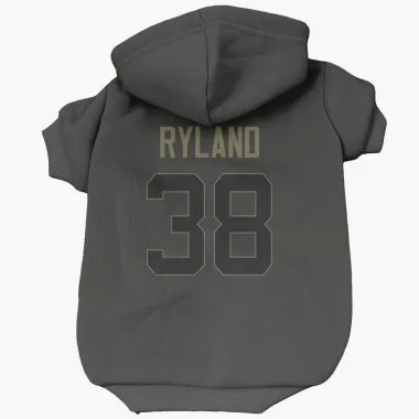 Black Arizona Cardinals Chad Ryland   Service Dog & Cat Pet Hoodie